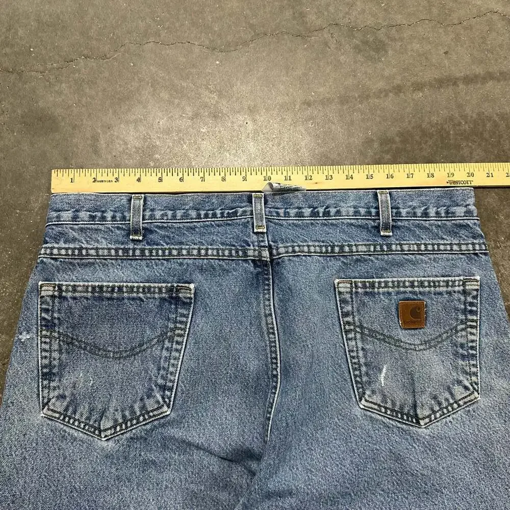 Carhartt B172 DST Flannel Lined Relaxed Fit Denim Jeans Size 40x34